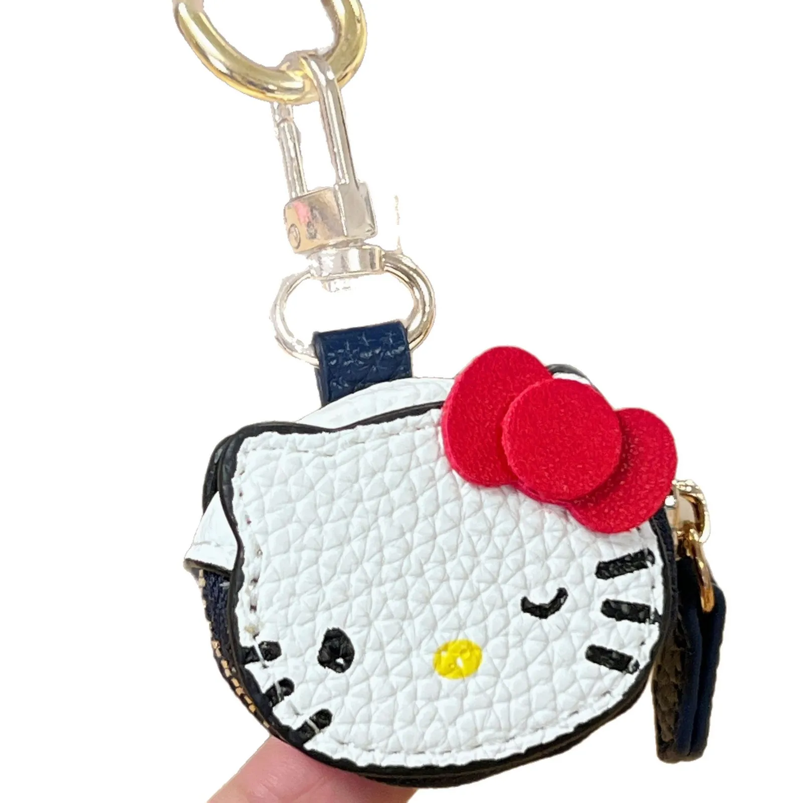 سانريو الكرتون الجلود مرحبا كيتي المفاتيح كيتي القط قلادة هدية عالية الجمال حقيبة فتاة قلادة اكسسوارات هدايا للفتيات #6