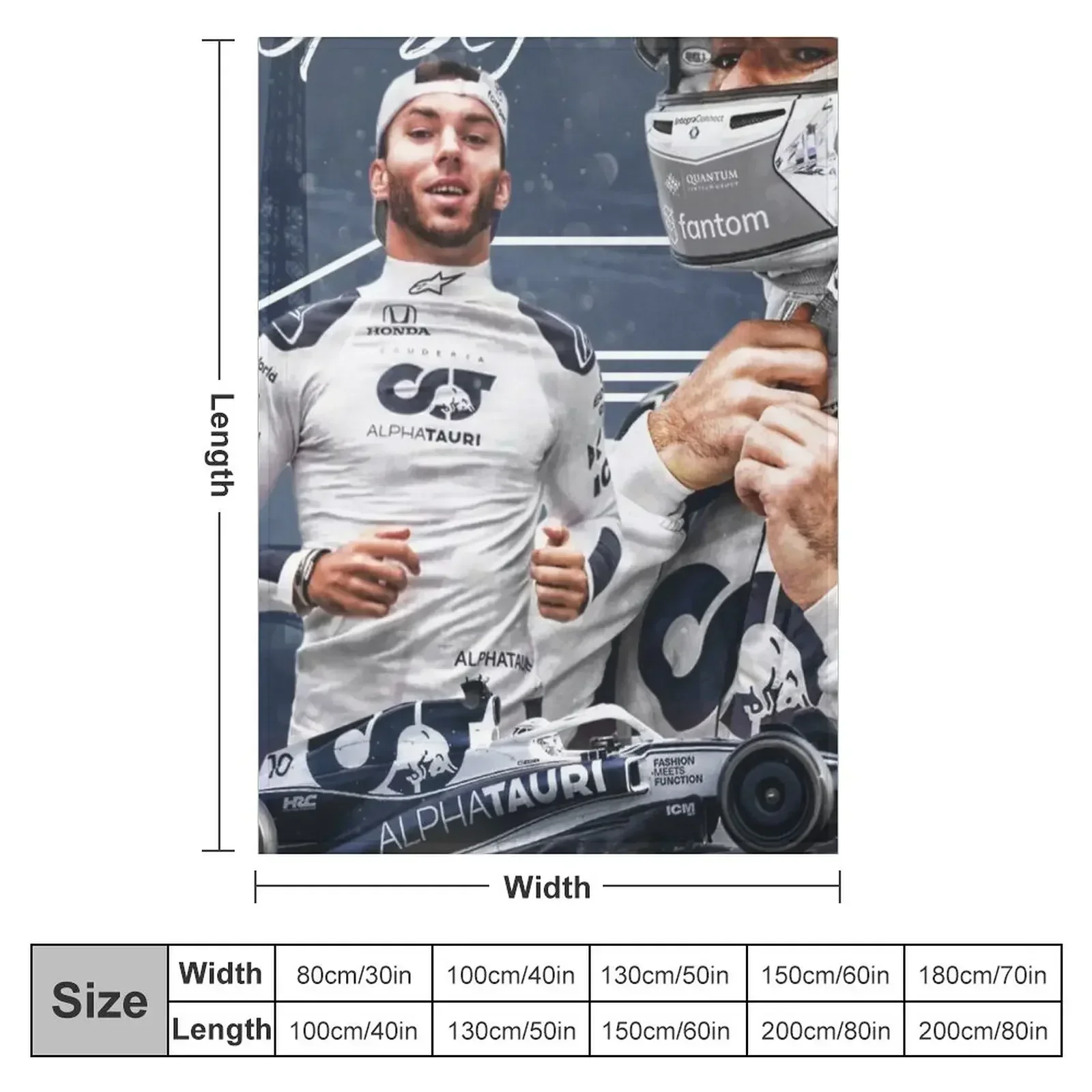 P gasly New Wallpaper Throw Blanket Beach Single Hair Bed Fashionable Softest Warm Blankets