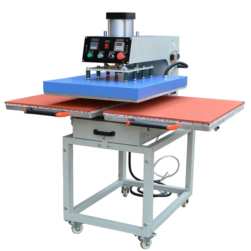 High Quality Large Format Flatbed Textile Pneumatic Heat Press Machine for T shirt Printing