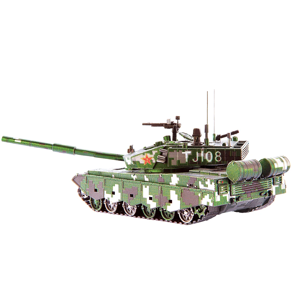 Piececool 3d Metal Puzzles Battle Tank Model Kits DIY for Adult Brain Teaser Toys Birthday Gifts