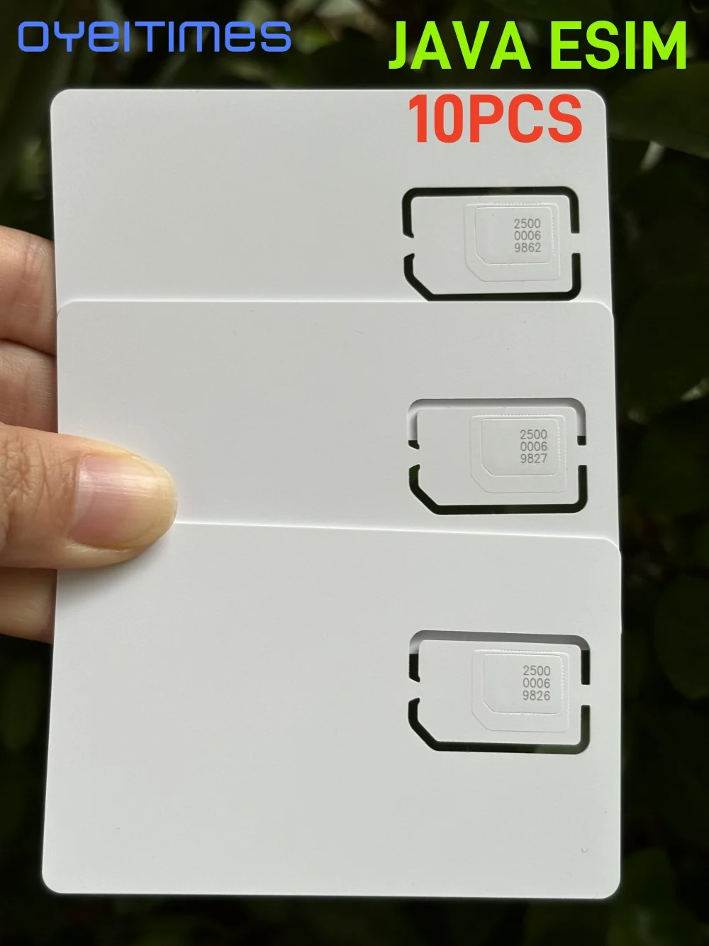 OYEITIMES 10 STKS Lege RSP ESIM MINI Nano Micro Programmeerbare JAVA ESIM-kaart 2FF 3FF 4FF GSMA voor Telecom Operators
