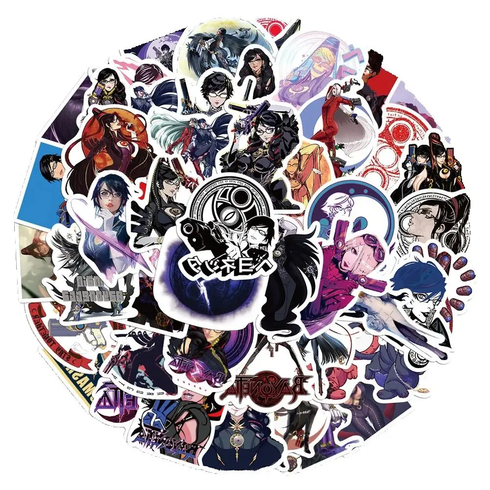 50 stks Bayonetta 3 persoonlijkheid waterdichte stickers speelgoed decoratieve notebook cadeau ipad Guitarpvcsticker