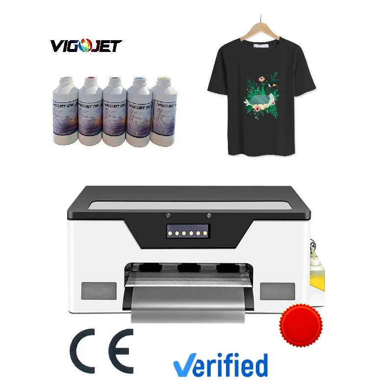 VIGOJET print machine shirt digital t-shirt printing machine dtf a3 printers with no powder dtf