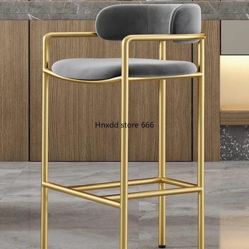 Step Stool Chair Barber Shop Kitchen Counter Stools Metal Chairs Luxury Gaming Beauty Salon Chaise Bar Iron Design MQBY