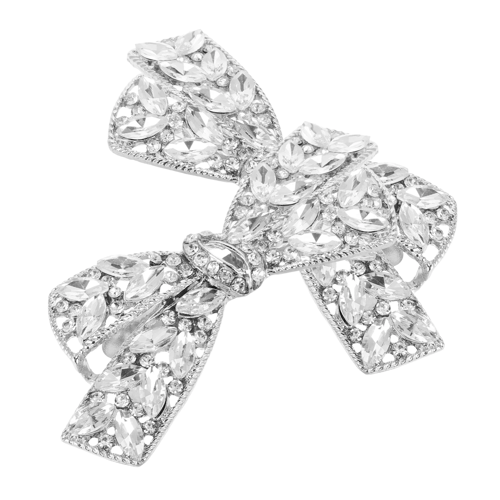 

1 Pair Detachable Bridal Shoe Clips High Heel Accessories Rhinestone Metal Decorative Embellishments For Wedding Parties