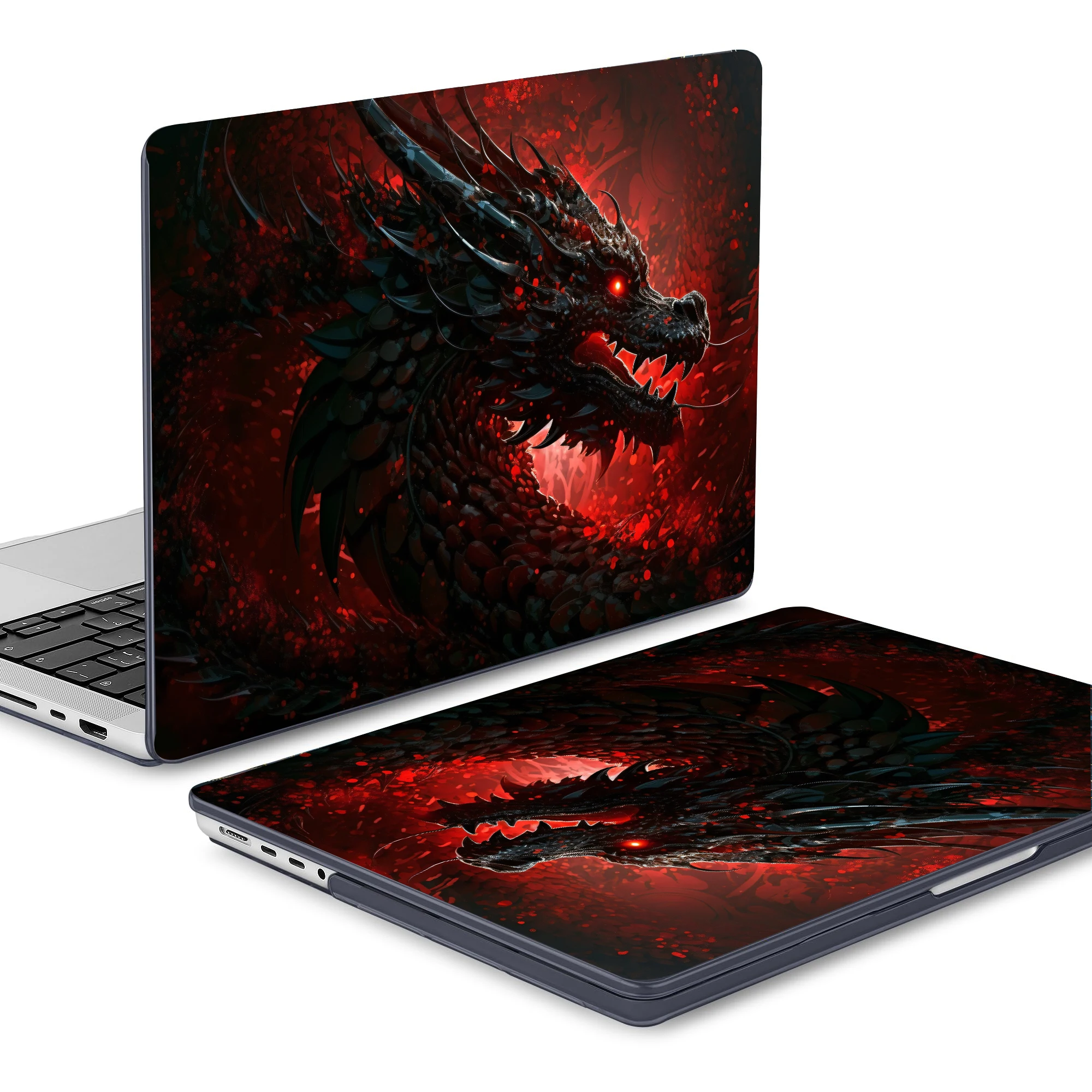 Laptop Case for MacBook Air 15 M4 2025 Case M3 Air 15.3 13.6 Hard Shell for MacBook Pro 13 14 16 M1 M2 M3 dragon print shell
