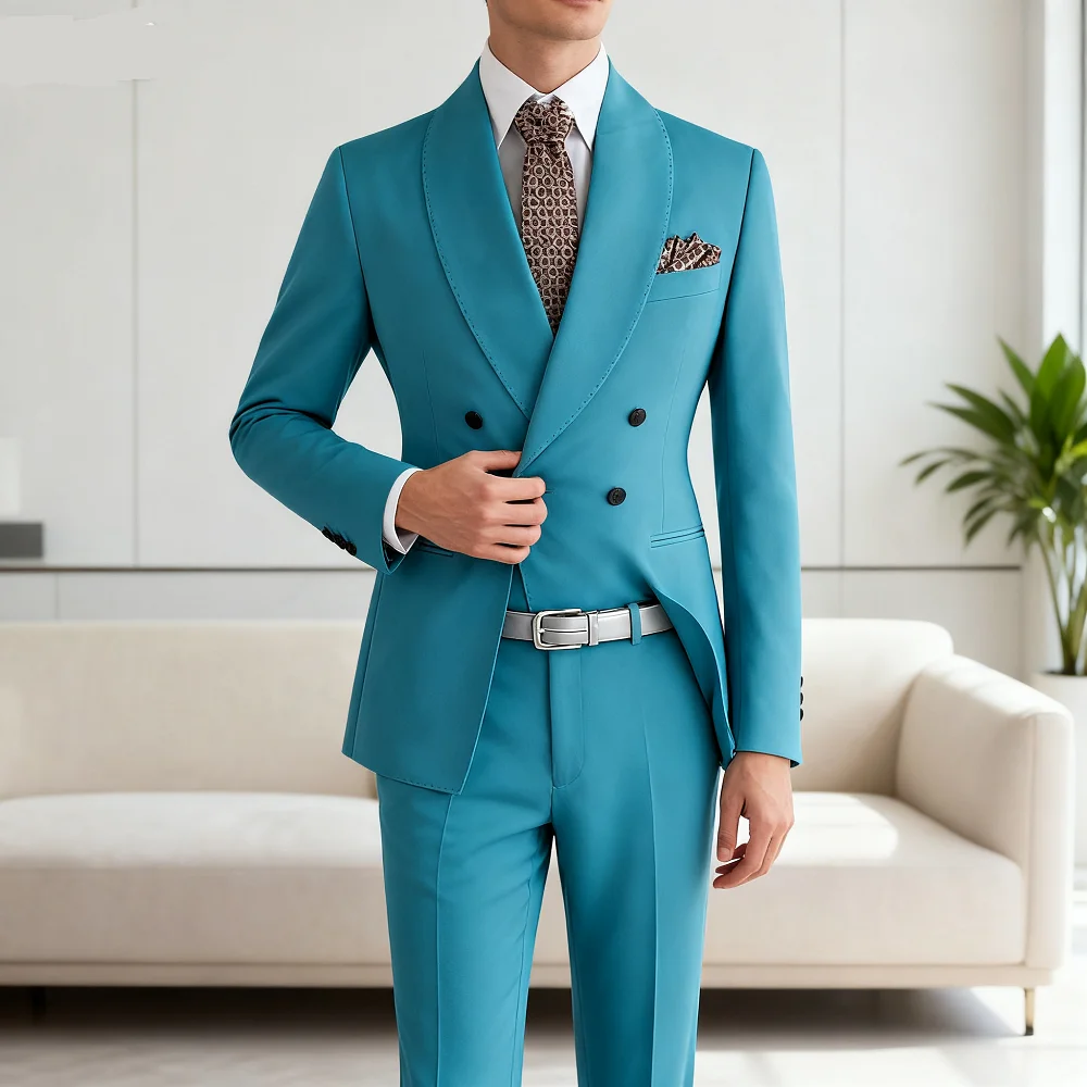 

Мужская одинарная куртка с металлическими лацканами Xale Festa De Casamento для формального танца, свадьбы, жениха, облегающая Terno Masculino