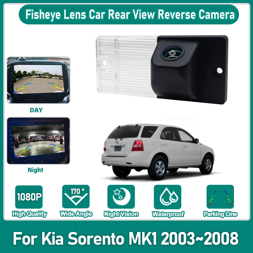 HD Car Rear View Reverse Backup Camera For KIA Sorento MK1 2003 2004 2005 2006 2007 2008 Night Vision Backup Camera Waterproof
