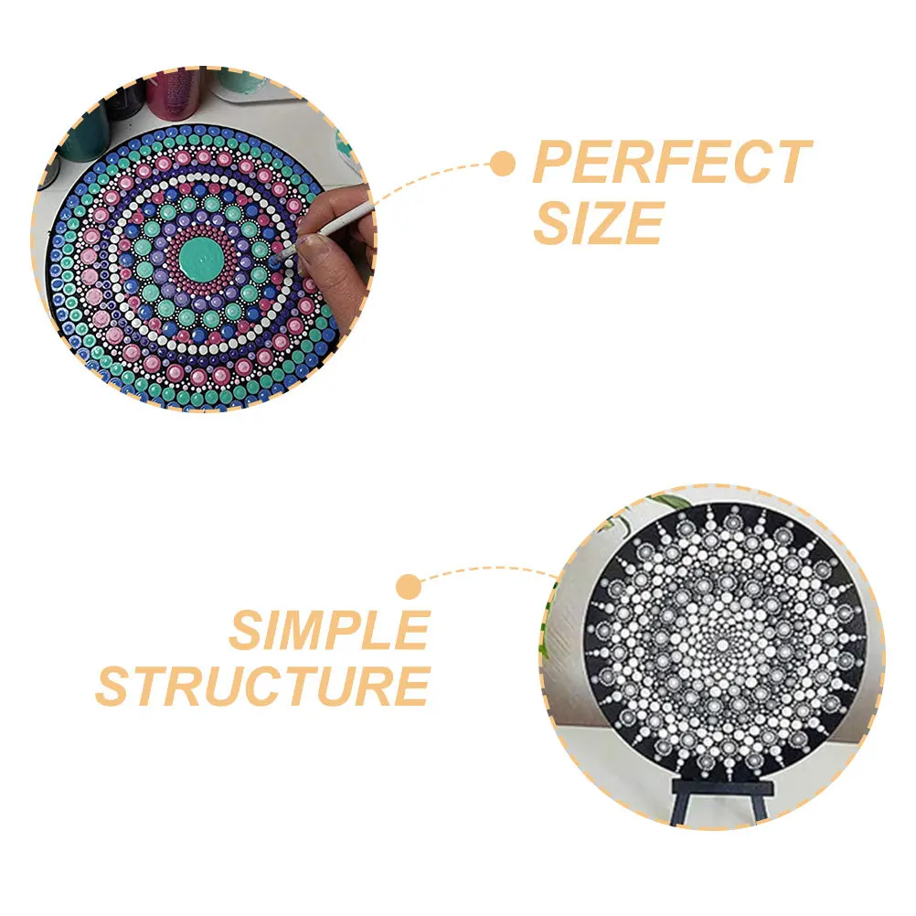 

8pcs Painting Paperboard Mandala Dotting Pads Round Drawing Boards For Art Crafts Durable Cardstock Sketchpad Tools Office Paper