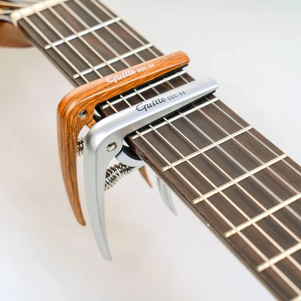 GUITTO GGC-04 Guitar Capo for Acoustic Classical Electric Guitar Ukulele Mandolin Zinc Alloy Tuning Clamp Guitar Accessories