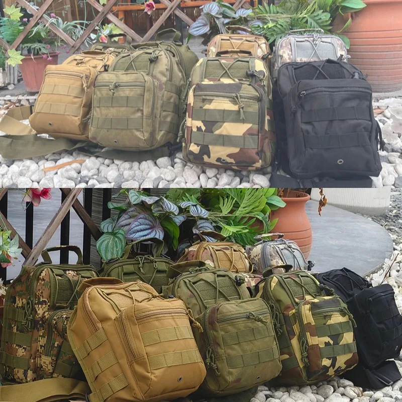 Versatile Tactical Chest Bag Men Outdoor EDC Shoulder Sling Bag Hunting Concealed Range Bag Waterproof Hiking Camping Day Pack