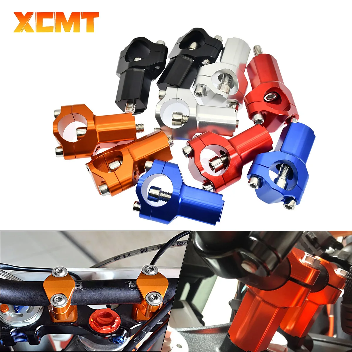 

Motorcycle 55mm Handlebar Riser Bar Clamp Mount For KTM EXC EXCF TE FE For GasGas EX EC MC For BETA RR 250 300 350 400 450 500