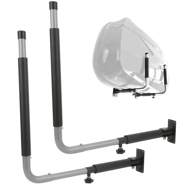 Car Roof Box Wall Mount Rack Foldable Telescopic 50KG Load Bearing Kayak Storage Hooks Hanger for Canoes Surfboard