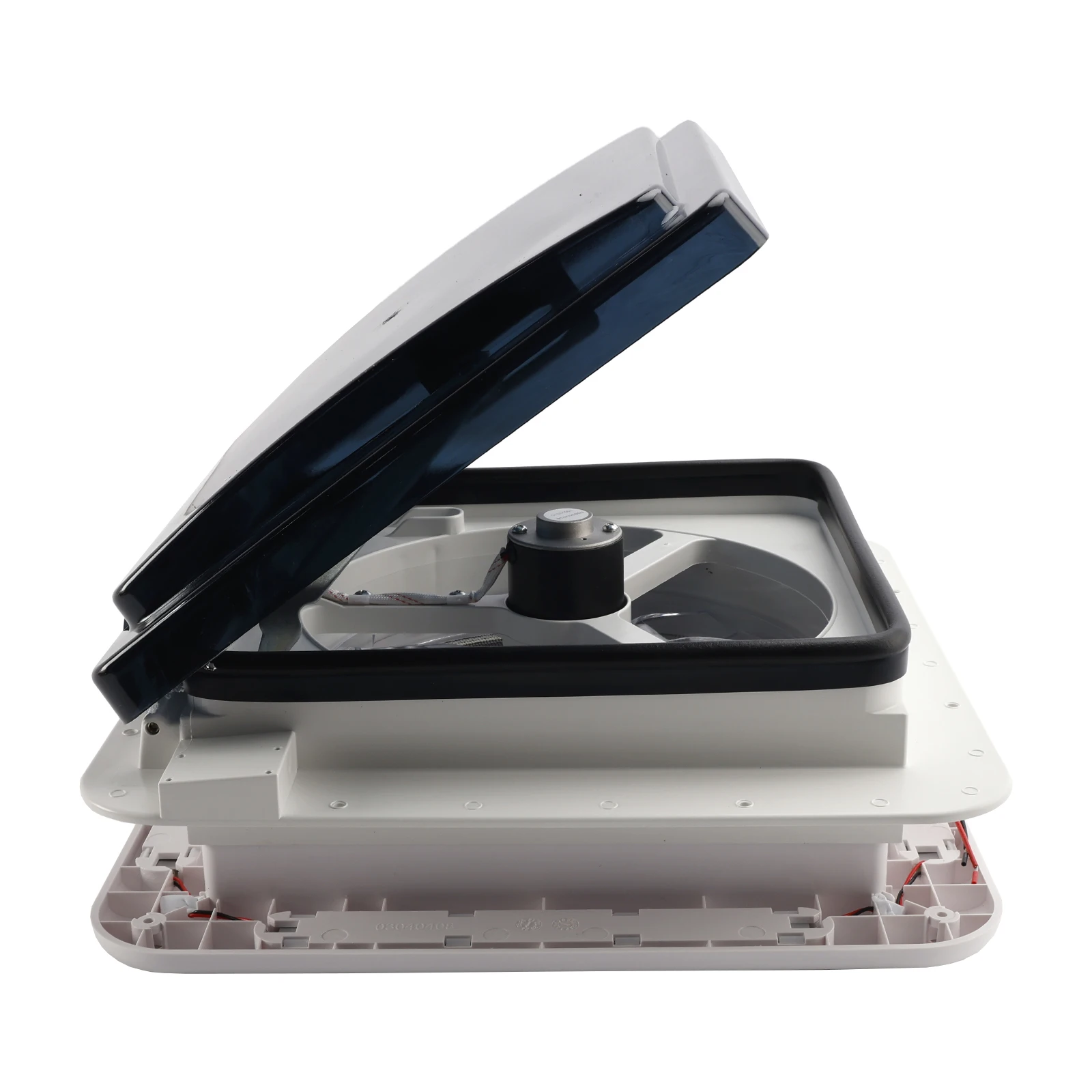 فتحة سقف قافلة RV مقاس 11 بوصة، محرك RV للأمام والخلف، مصباح كوة 12 فولت مع ضوء