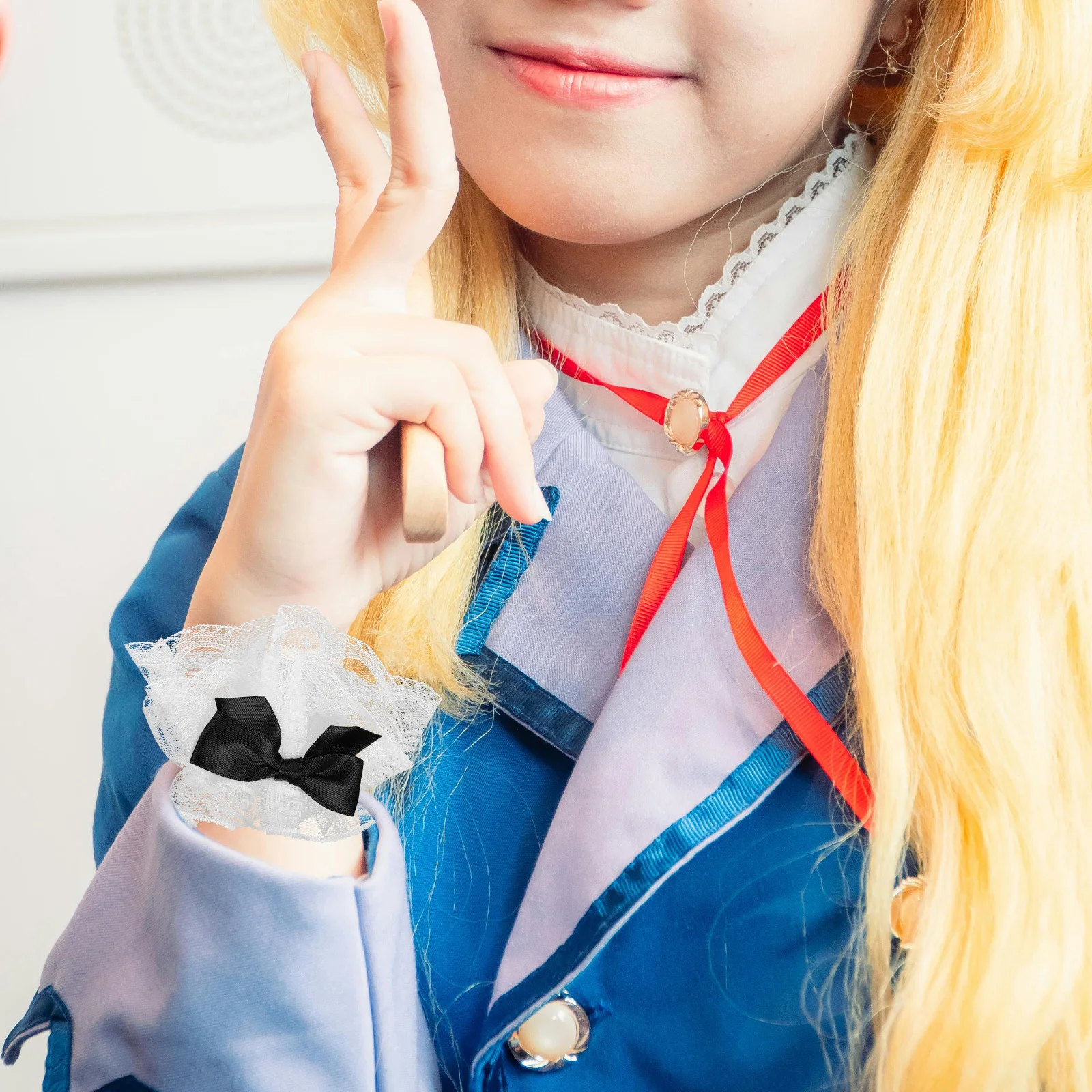 1Pair Lace Wrist Cuffs Soft Comfortable Lolita Wrist Sleeves for Women Party Prom Dress Accessories Fashion Charm