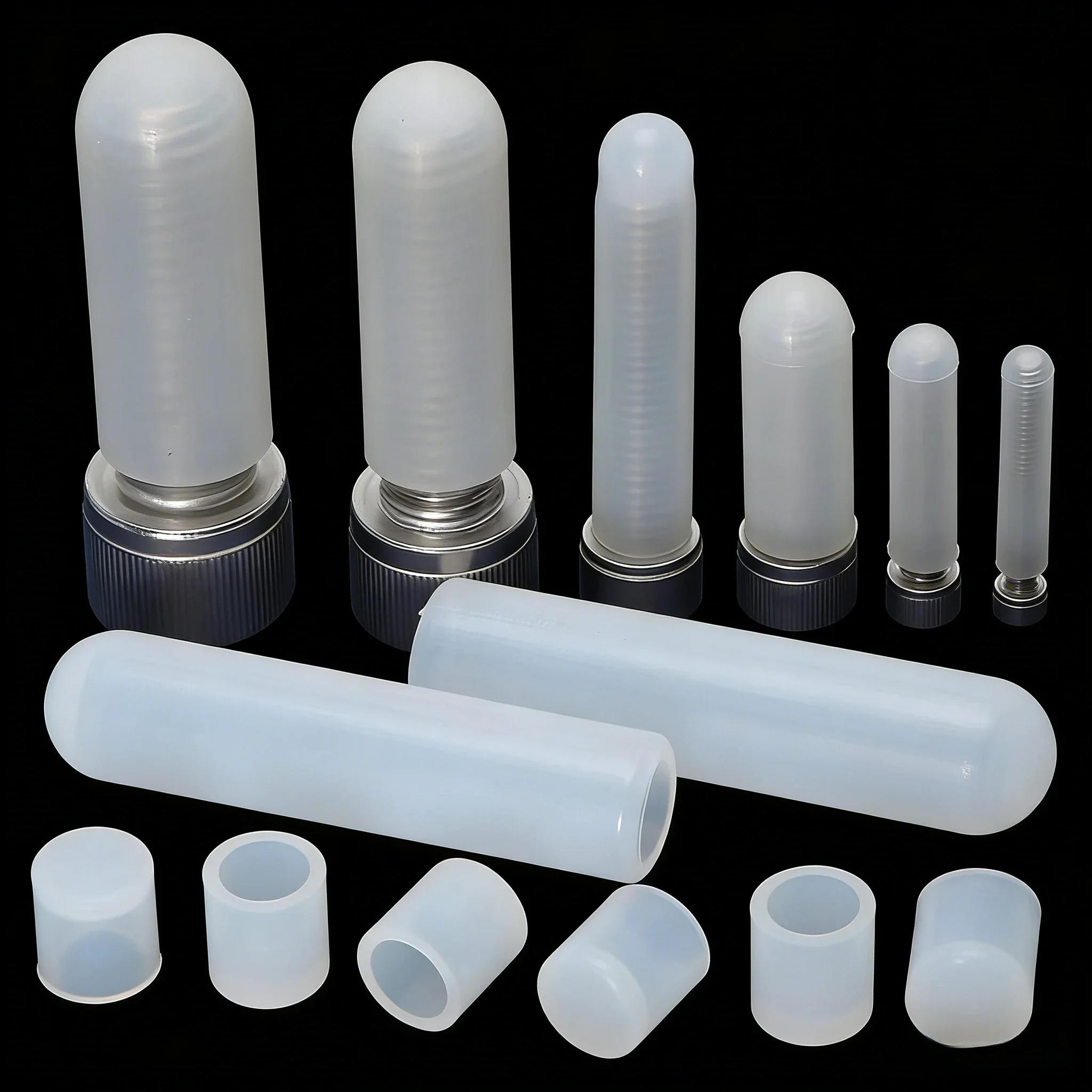 Screw Nut Threaded Rubber Cover Silicone Cap Protective Insulation Sleeve Protector Rubber Hub Thread End Caps Dustproof Stopper