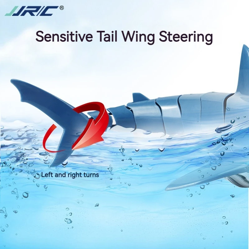Jjrc Vierweg 2,4 g Simulatie Elektrische afstandsbediening Mechanisch Grote witte haai Gezamenlijke automatische schommel Afstandsbediening Bootspeelgoed