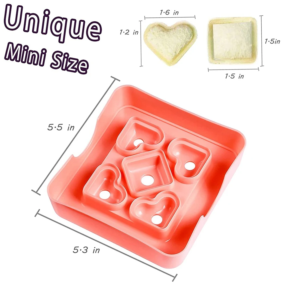Sandwich Cutter and Sealer for Kids Bread Crust Cutter for Lunch Box Bento Box Snacks Party PlattersN02R