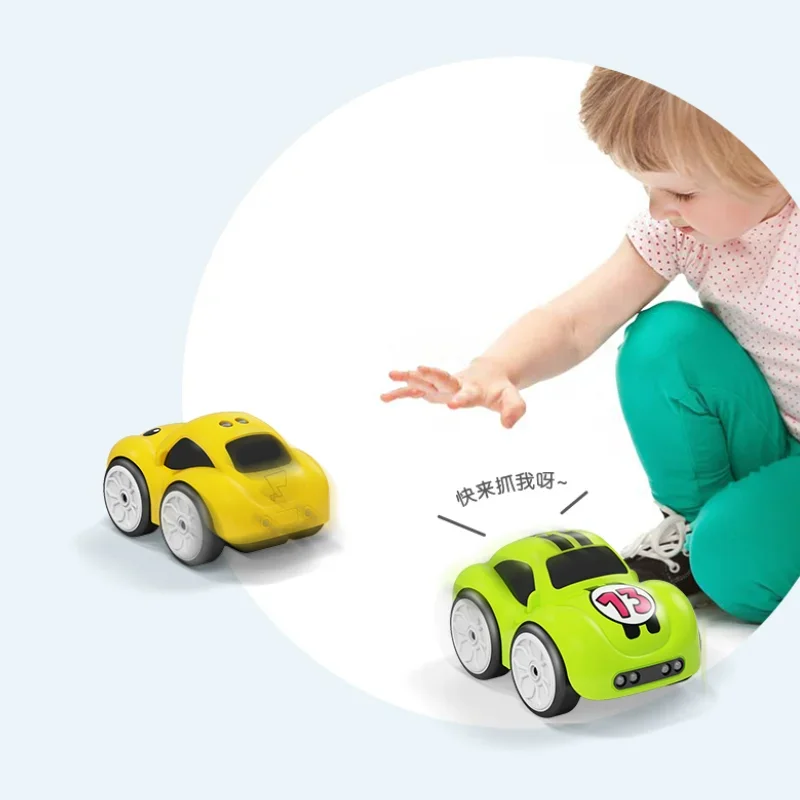 Z100 télécommande dessin animé voiture geste détection main contrôlée Induction suivre piste cochon Animation ligne véhicule enfants jouets