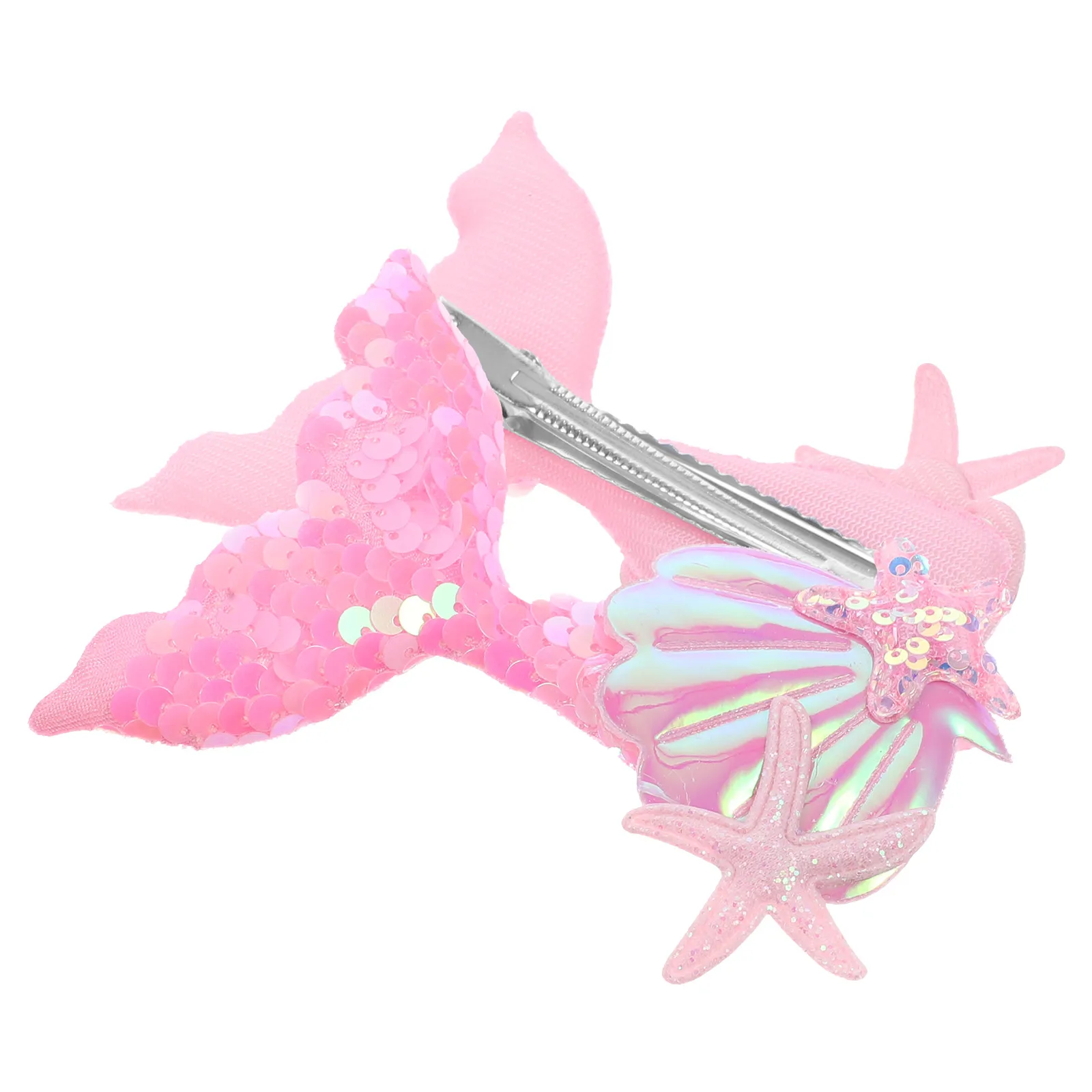 

2 Pcs Clips for Hair Mermaid Funny Grace Cute Girls Hairpin Pink Accessories Child