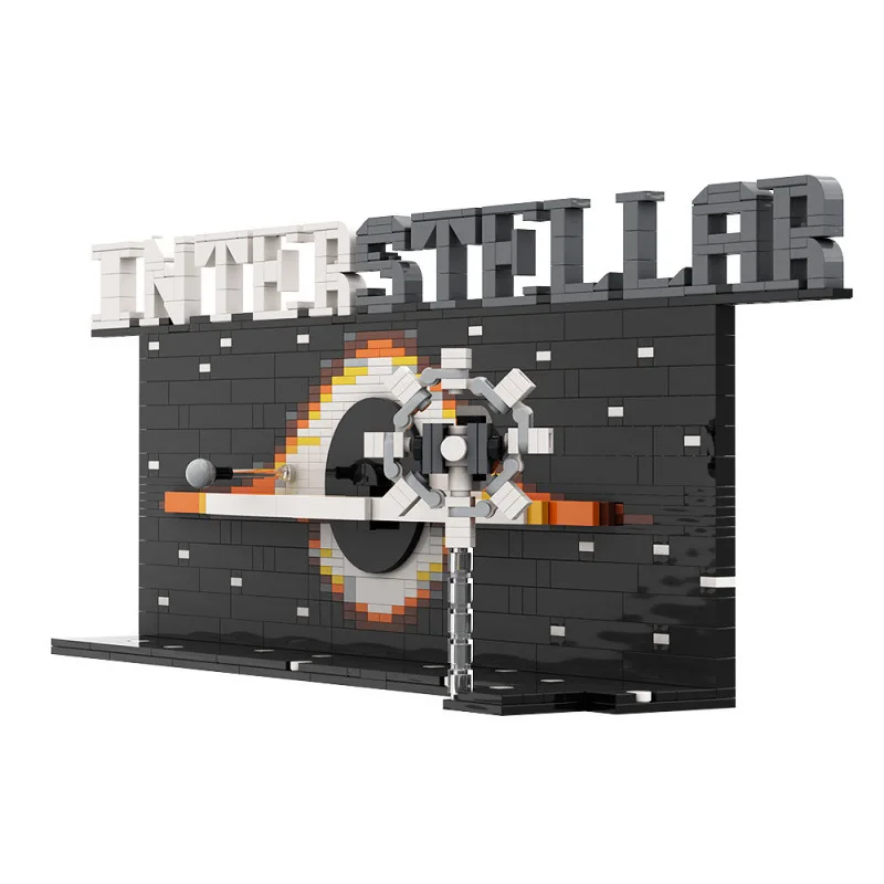MOC Synthetic Black Hole Creative Painting Independent Design Building Block Ornament Hobby Collection Bricks Children's Toys