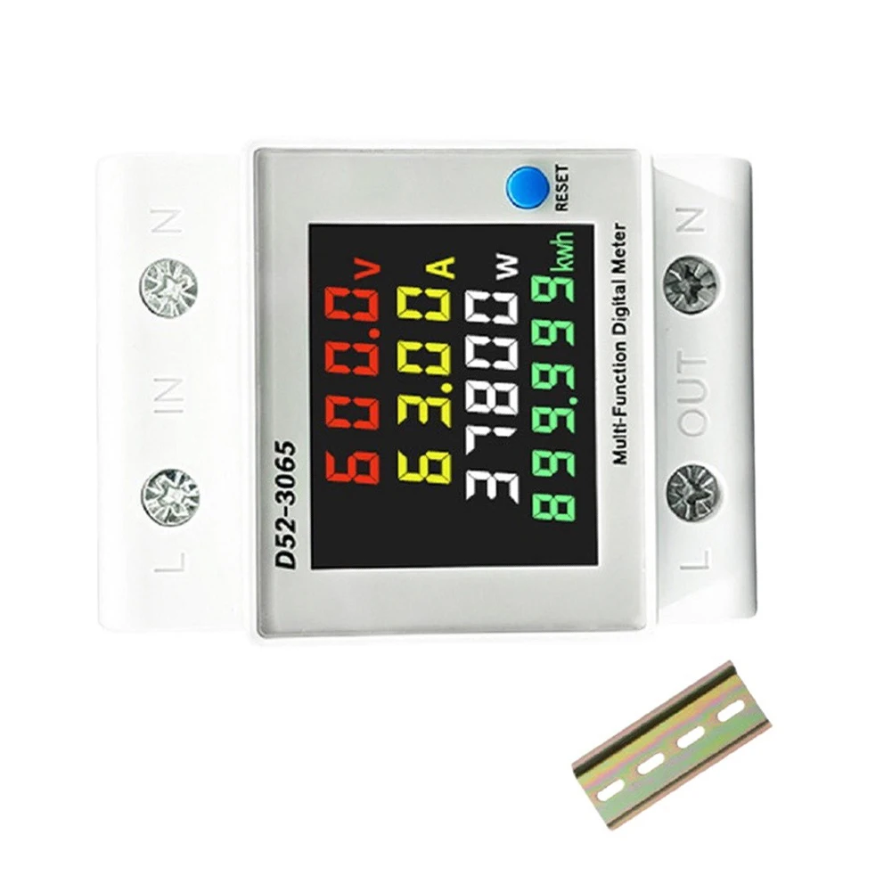 DC Digital Meter for Solar PV Battery Management RV Power Monitoring 14.00-600.0V 0.00-63.00A Real Time Readings