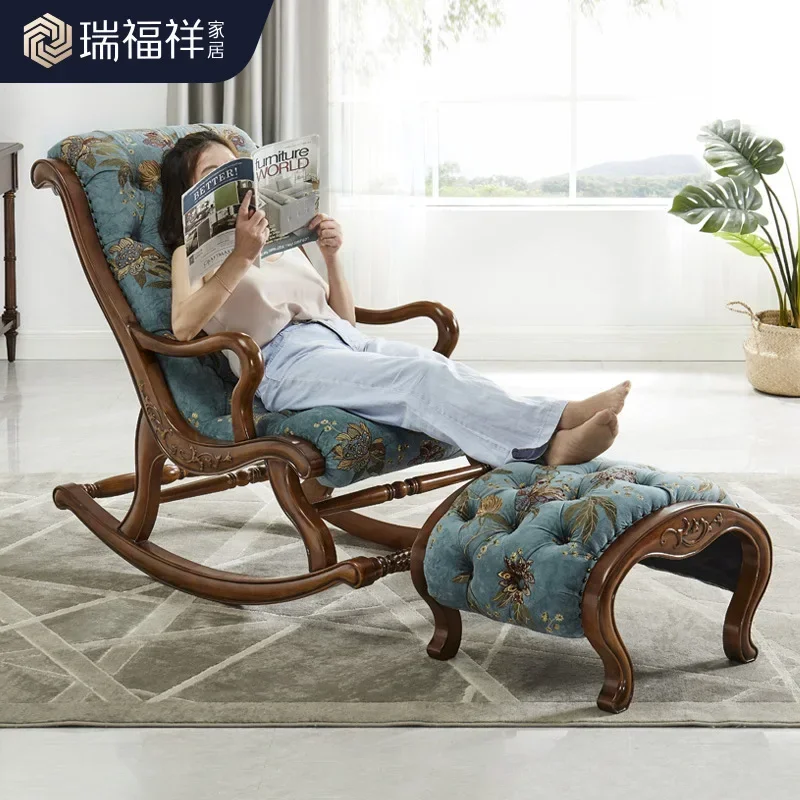 American fabric rocking chair household leisure recliner adult sofa chair