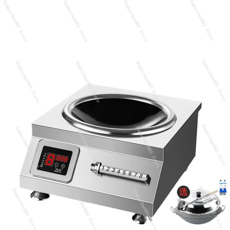 Commercial High-power Induction Cooker 5000w Flat Concave Surface Household Canteen Stir-fry Commercial Fire Electric Stove