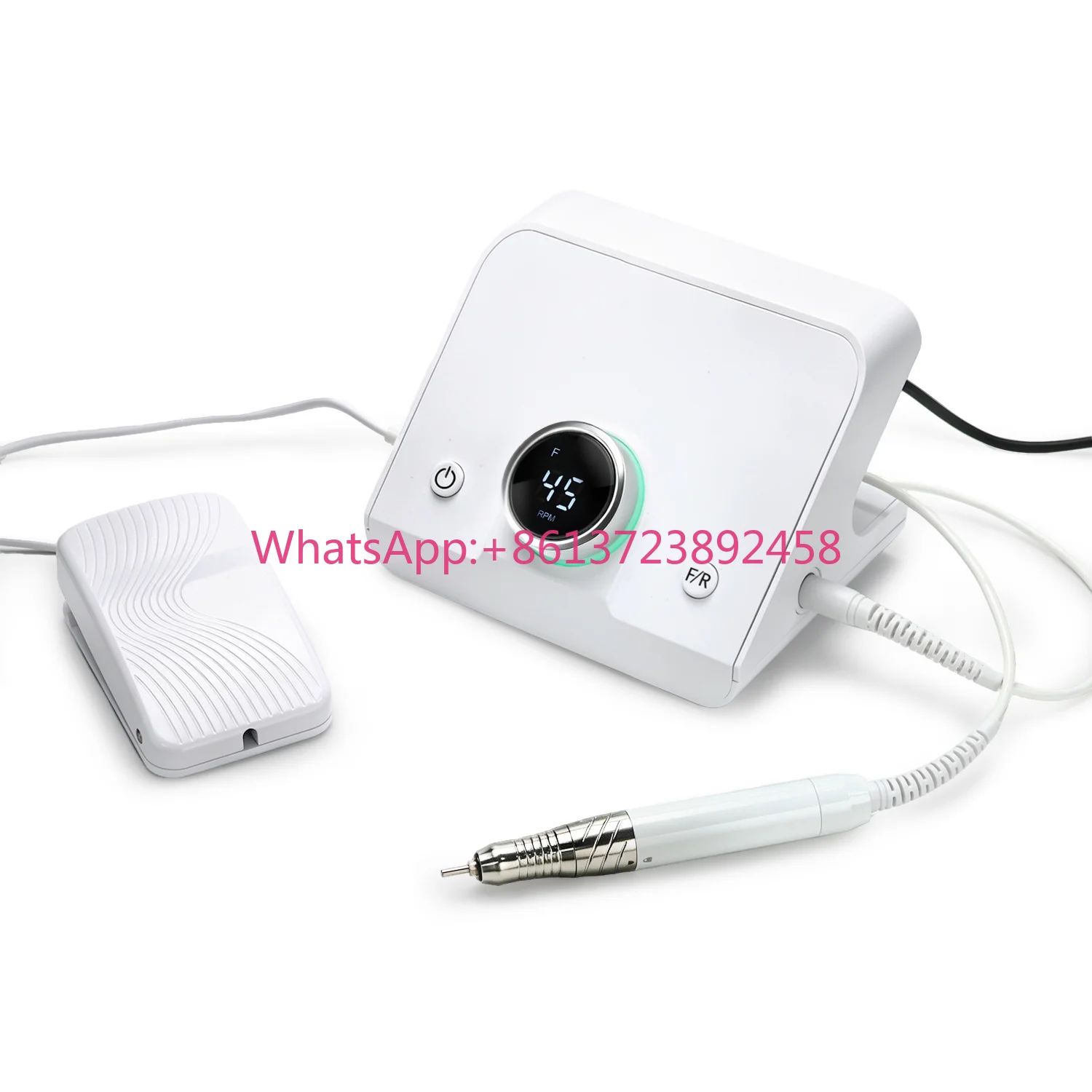 45000 Rpm Nail Drill E-file with Foot Pedal for Professional Salon Factory Price Logo Custom Manicure Pedicure High Speed Torque