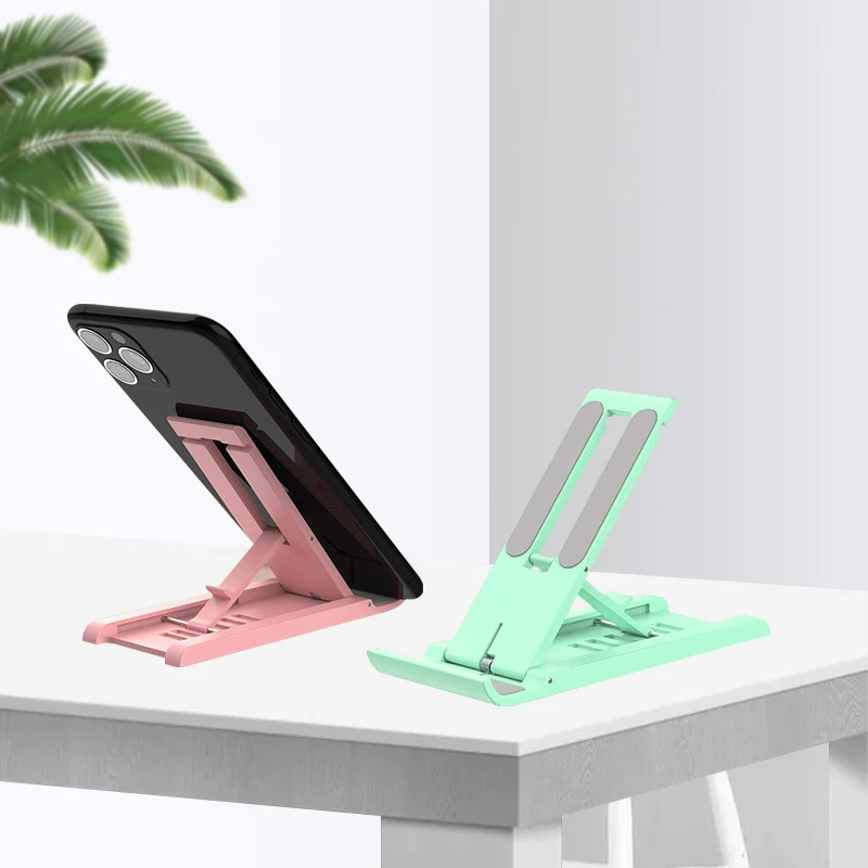 Desktop Phone Holder Stand Foldable Portable Tablet Stand Desk Lazy Bracket For iPhone 13 Pro iPad Mobile Phone Tablet below
