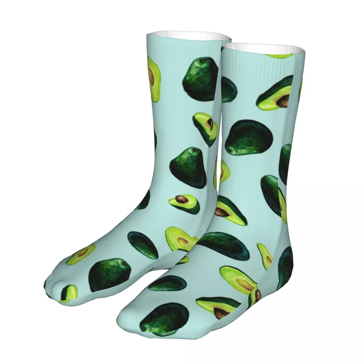 Compression Avocado Pattern Women Socks 2022 Female Tropical Fruit Sports Sock
