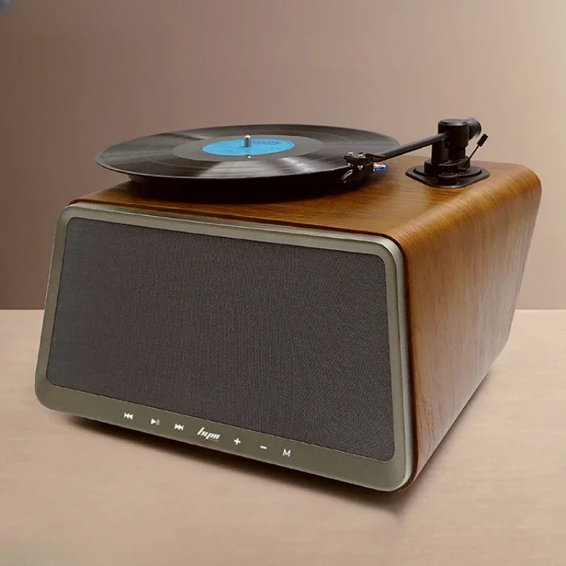 HYM-Seed vinyl record player, bluetooth speaker, record player speaker, gramophone, retro living room, European style