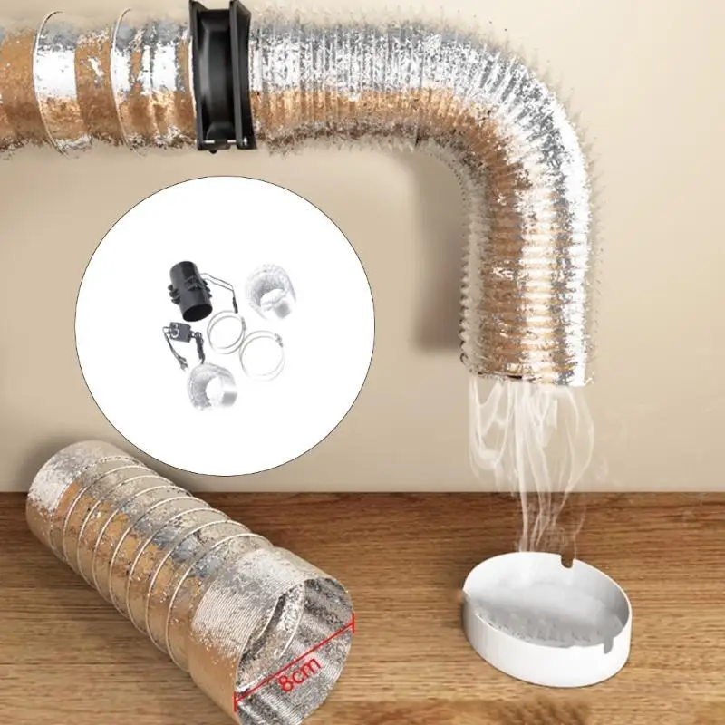 

7000RPM Exhaust Fan Home Inline Pipe Duct Fan Bathroom Extractor Ventilation 37JD