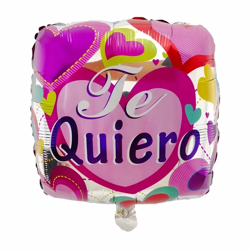 18inch Te Amo Te Quiero Mucho Happy Valentine's Day I Love You Aluminum Balloon Confession, Proposal, Wedding Party Decoration