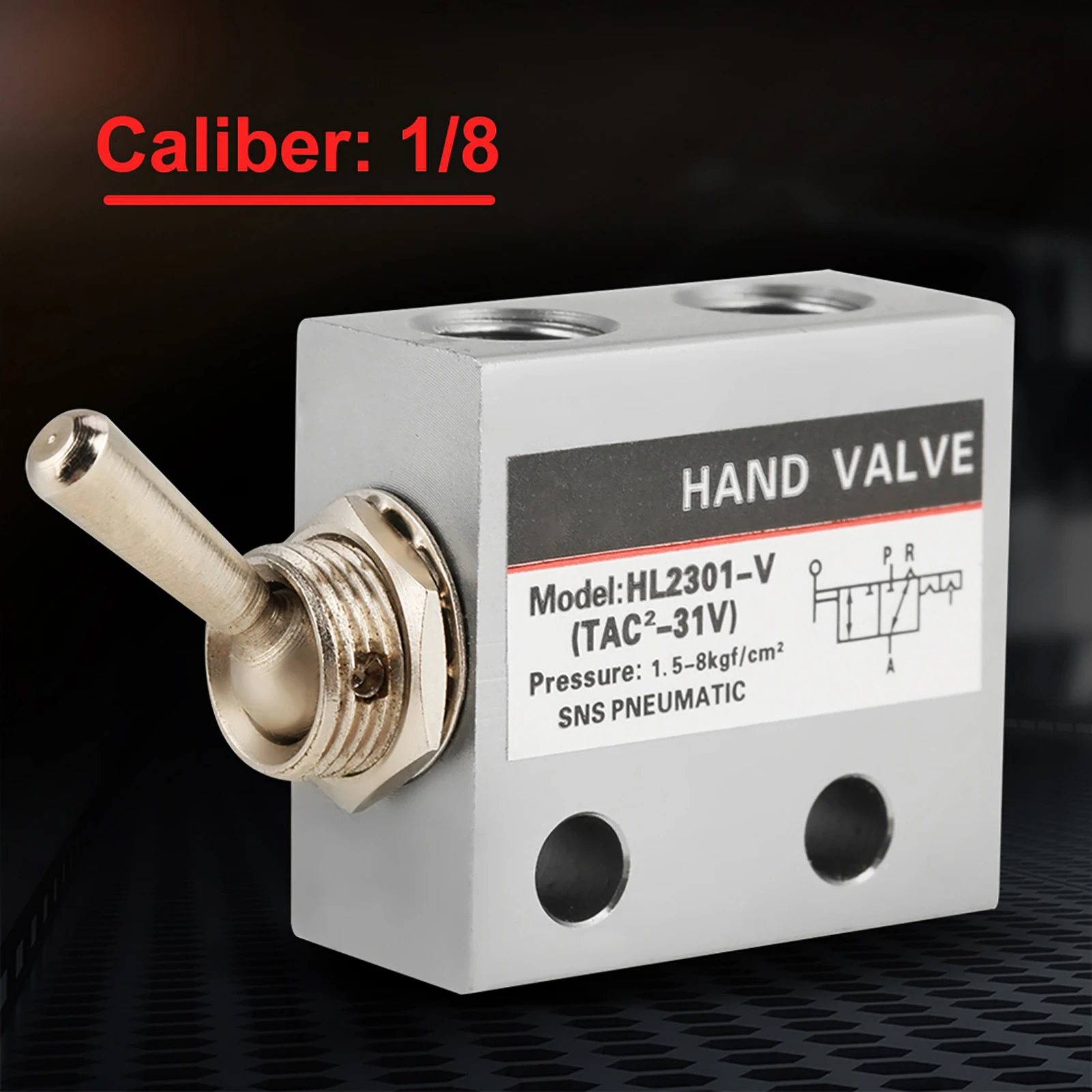 ZK30 HL2301 3 Position 2 Port Toggle Switch Pneumatic Mechanical Valve