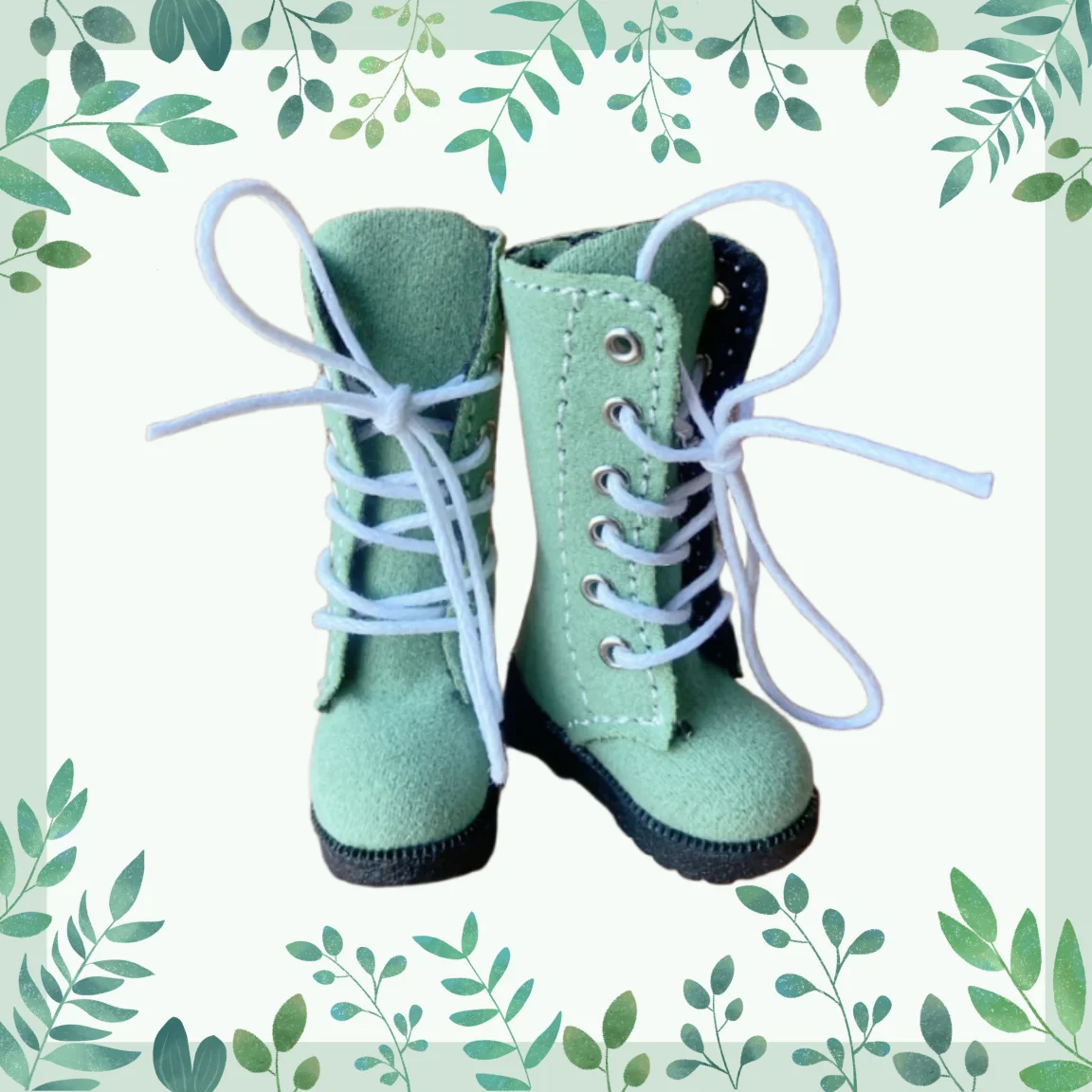 Tilda 3.2cm Doll Boots for Blythe Doll Toy,1/8 Mini Leather Dolls Shoes for Blyth Azone 1:6 Doll Casual Puppet Shoes Accessories