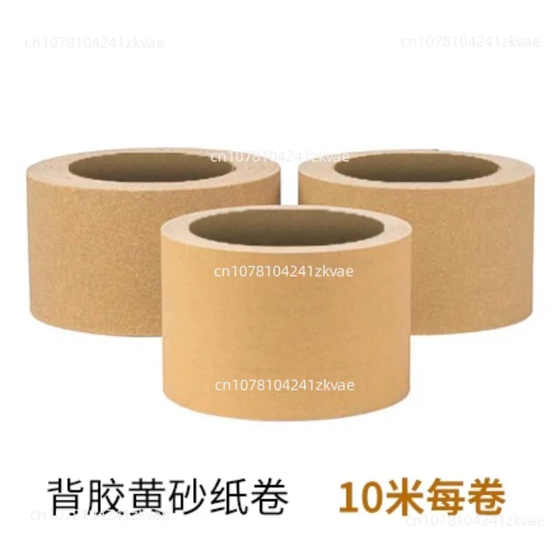 Adhesive Backed Sandpaper Roll By 3M, Durable Yellow Abrasive For Guitar Maintenance & Fine Woodworking