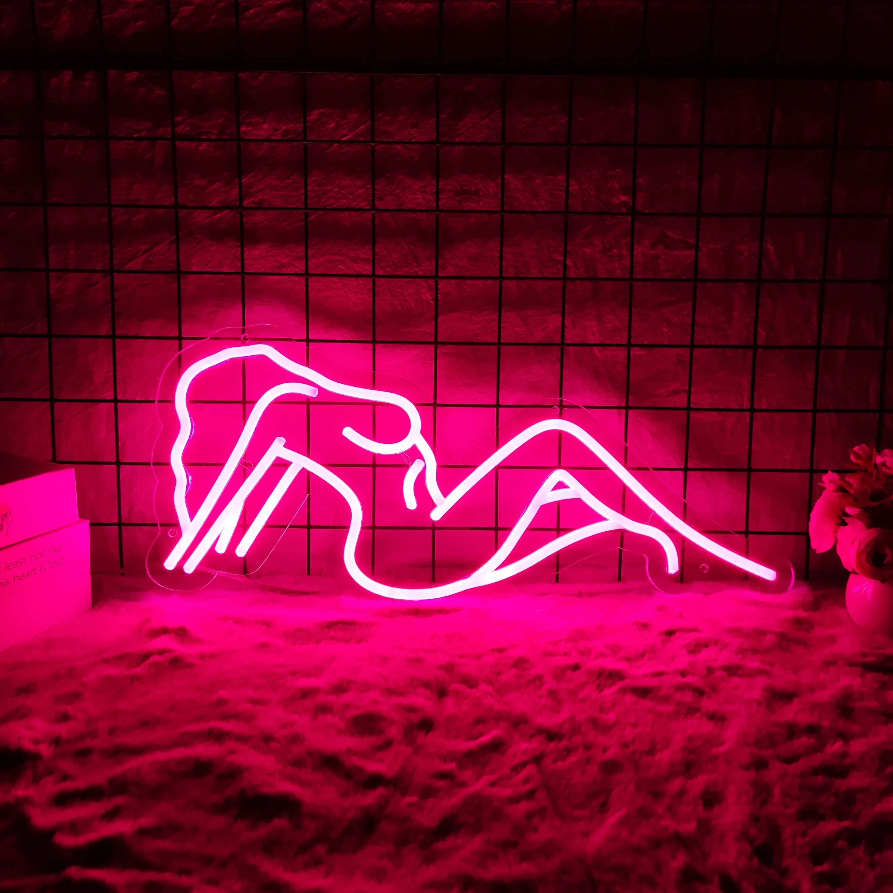 Imagem -01 - Sinal de Luz Nua Led Neon Estética Menina Nua Elegante Decoração de Parede Anime Kawaii Decoração Bonito do Quarto Mural sinal de luz nua led neon estetica menina nua elegante decoracao de parede anime kawaii decoracao bonito do quarto mural 01