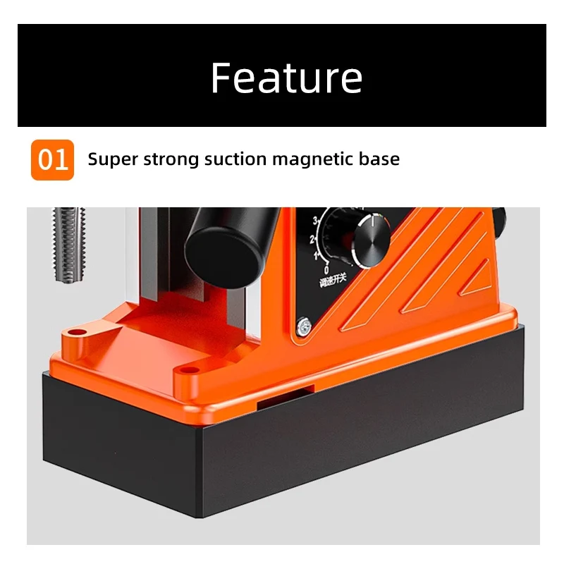 Imagem -06 - Máquina de Broca Magnética Ajustável Estrutura de Aço Grau Industrial 1380w