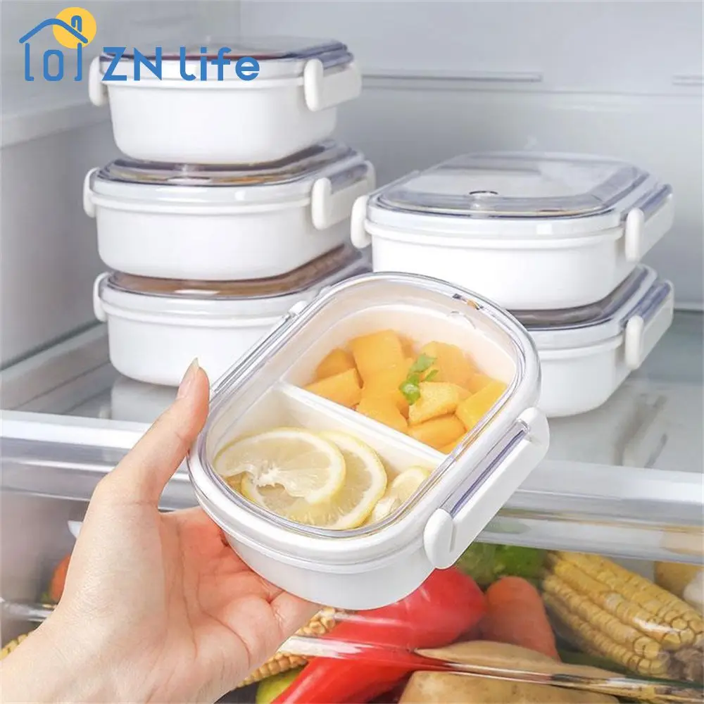 Food-grade Rice Basket Leak Proof Heat-resistant Portable 2/3 Grids Kitchen Gadgets Fruit Bento Basket Fresh-keeping