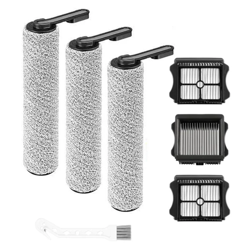 ABRW-Kit di ricambio per spazzole a rullo e filtro per aspirapolvere per Tineco Floor ONE S5, Floor One S5 Pro Parti per aspirapolvere asciutto e bagnato senza fili