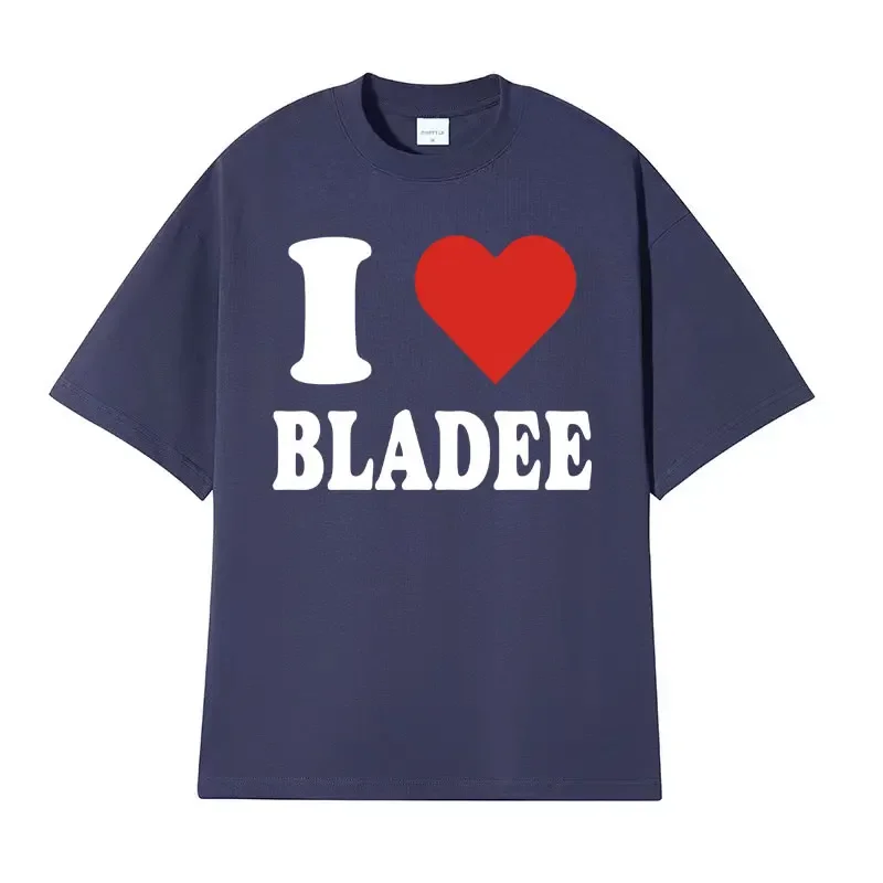 I Love Bladee Drain Gang Graphic Print T Shirts Men's Women Fashion Vintage T-shirt Casual Cotton Oversized Short Sleeve T Shirt