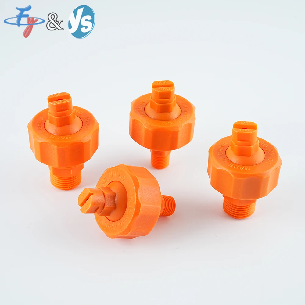 Nosel Kipas Plastik yang Dapat Disesuaikan 1/4"-1/2" - Kepala Semprotan Bulat PP untuk Proses Degreasing & Phosphating Permukaan