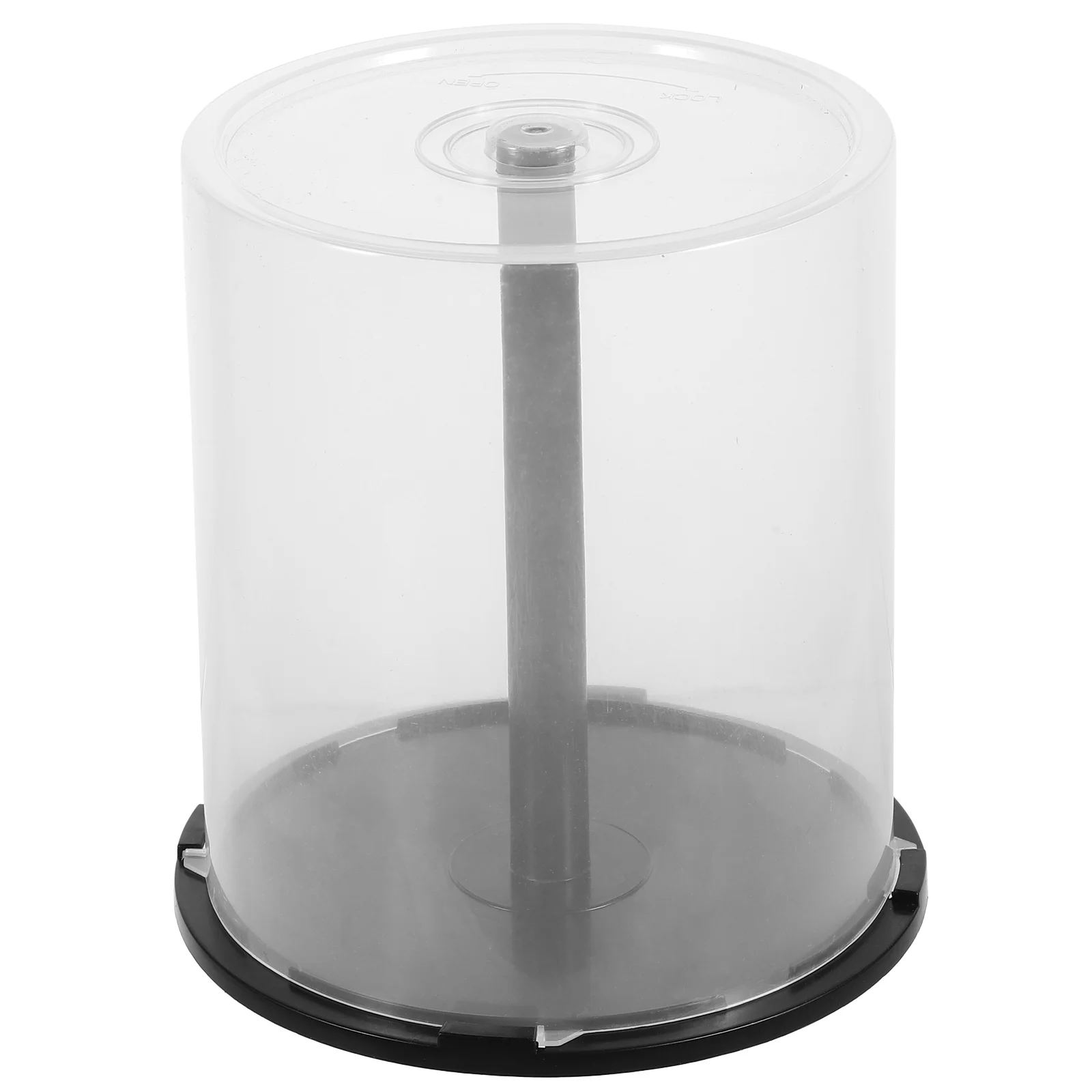 Contenedor de almacenamiento de CD, soporte para Dvd, husillo, contenedor de plástico Pp vacío, cubo de viaje