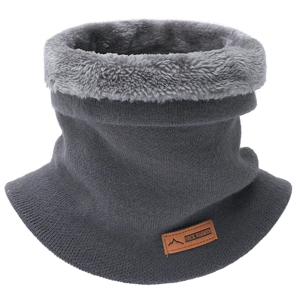 

Unisex Winter Scarf Fleece Ring Bandana Thick Cashmere Warm Solid Scarf Women Men Neck Warmer Outdoor Sport Ski Cycling Mask