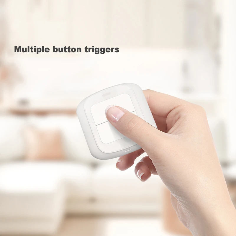 Tuya Zigbee Multi-Scene Sticker Switch Smart Home Scene Wireless Switch Dual-Open WiFi Remote Control Switch Easy To Operate