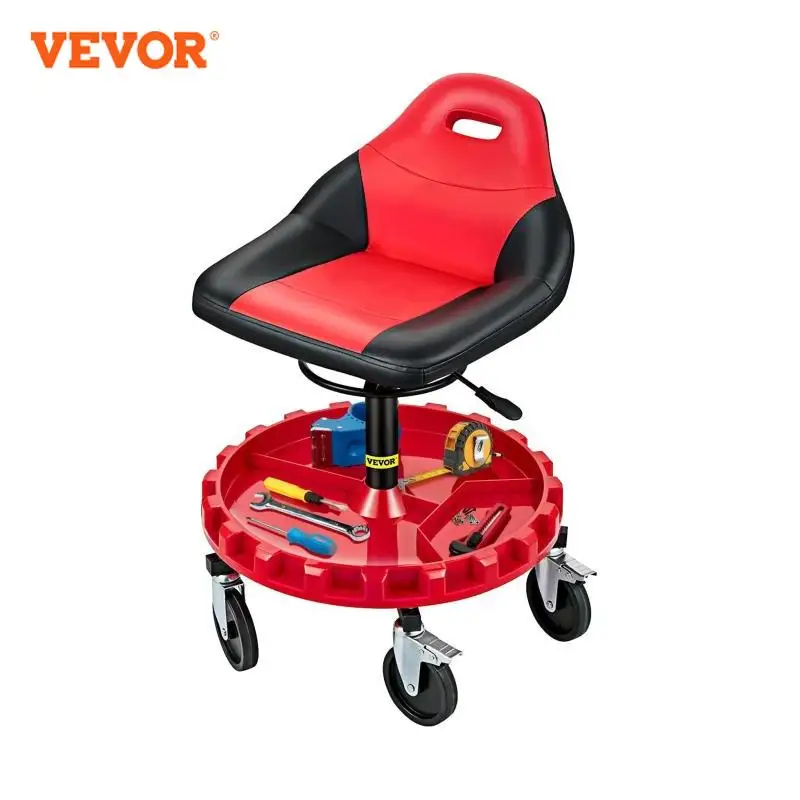 VEVOR Rolling Garage Stool 300LBS Capacity 21