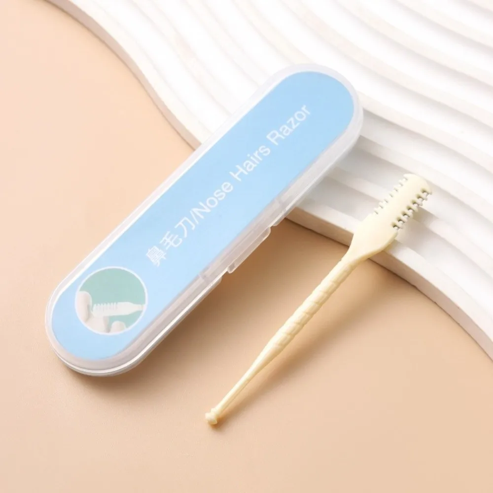 1/2/3/4/5 pcs Double Head Nose Hairs Razor Washable with Comb Teeth Nasal Clippers Nose Hair Trimmer Personal Grooming