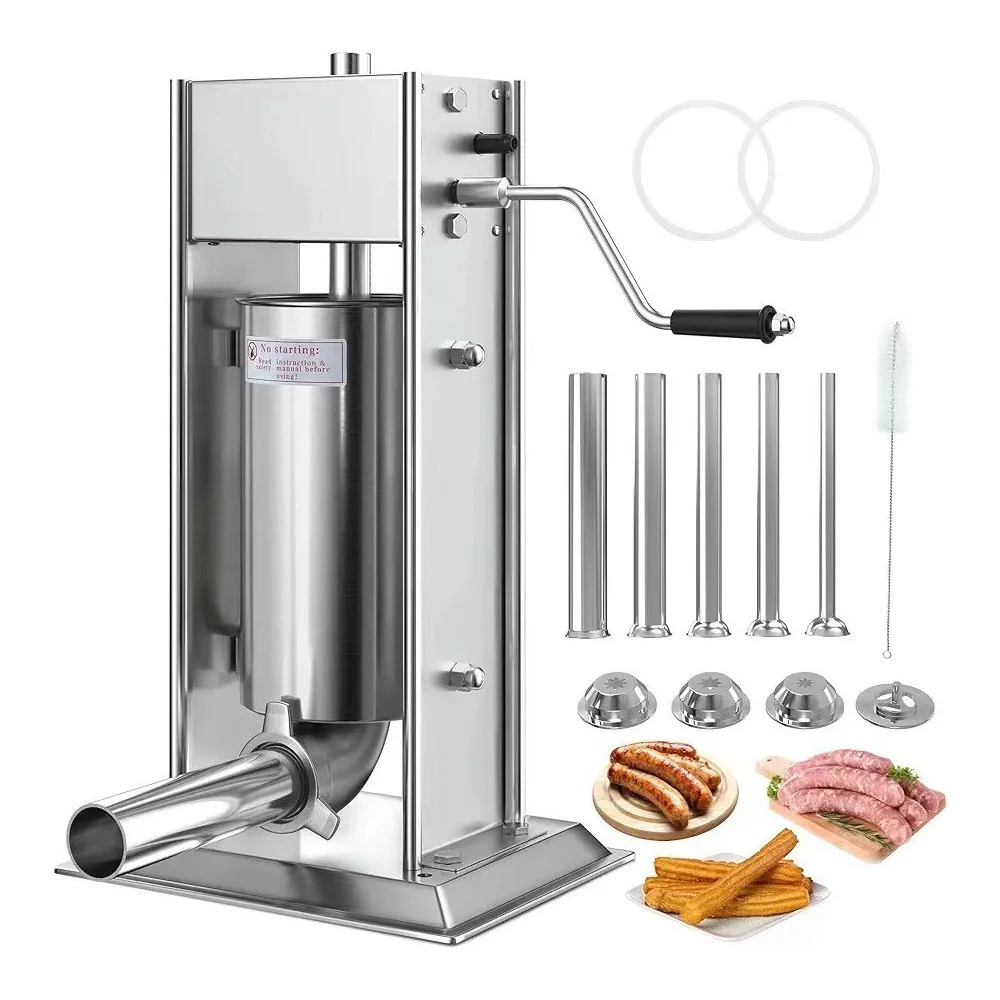 304 Stainless Steel Three-in-One Sausage Filling Machine, Manual Multifunctional Spanish Churro Maker, Latin Pastry Making