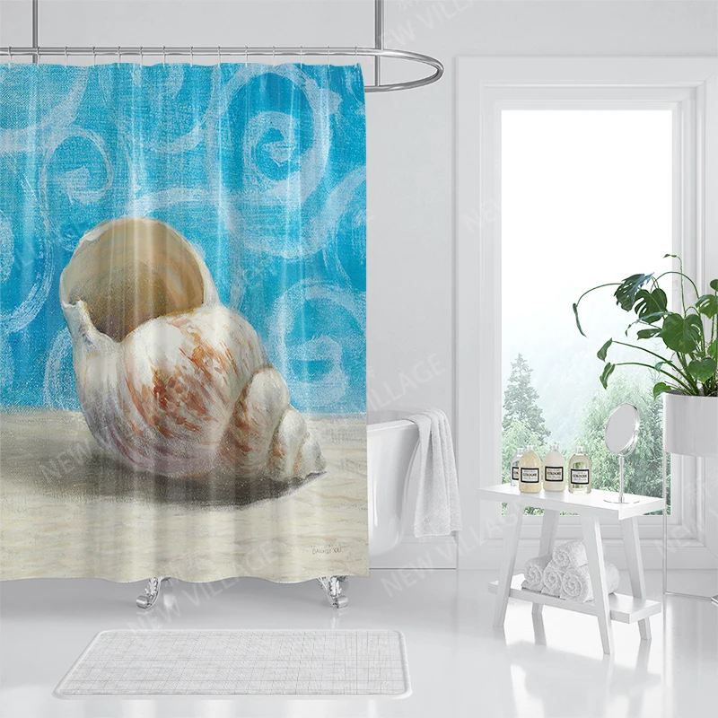 Home waterproof fabric bathroom curtain accessories 90x200 shower shower curtain 240 * 200 Atlantis style shower curtain